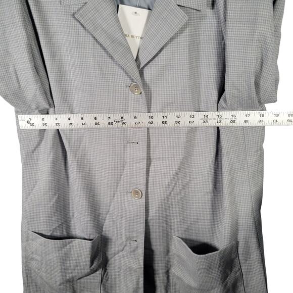 Vtg Talbots Blazer 10 Blue Worsted Wool USA NWT Lined 4-Button Career Jacket - Picture 4 of 10